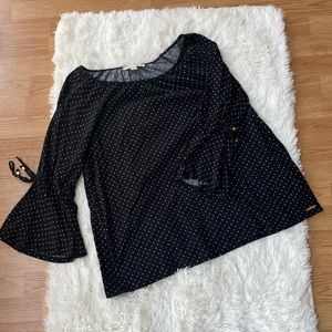 MICHAEL Michael Kors Black and White Star Top